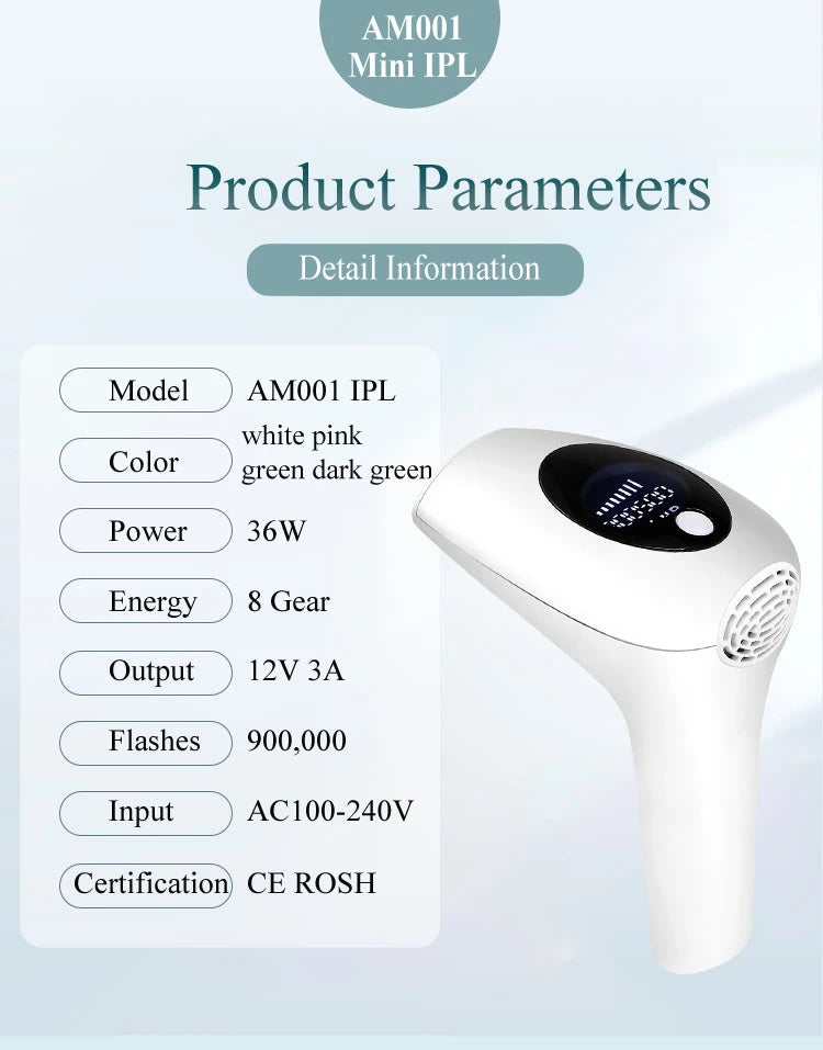 Professional Permanent Laser Depilatory Hair Remover