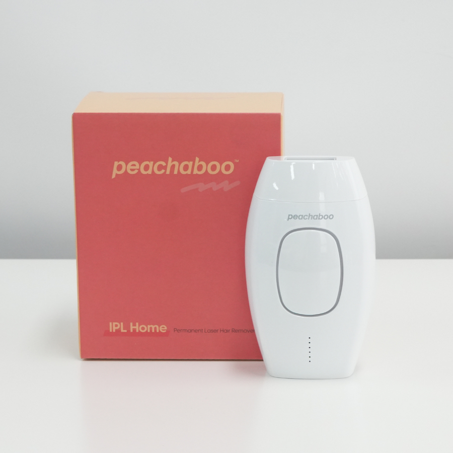  Peachaboo Laser IPL device for permanent hair removal, featuring a sleek design and user-friendly interface.